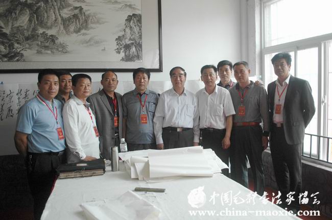 中国毛体书法家协会汶上红色书画创作基地揭牌仪式在山东省汶上县举办